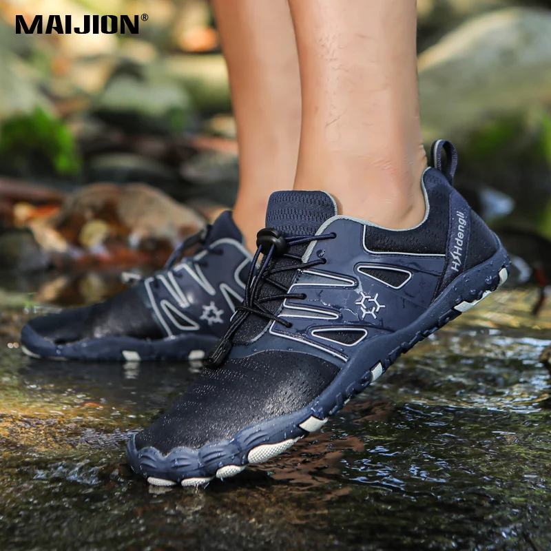 Breathable Men's Hiking Shoes Quick Dry Outdoor Wading Trekking Sneakers Women's Non-slip Casual Sport Shoes Elastic Rubber Sole