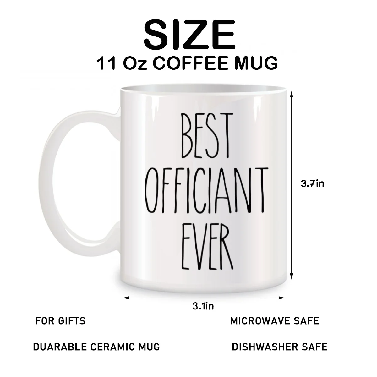 Best Officiant Ever Mugs Funny Wedding Officiant Birthday Christmas Gifts Novelty Coffee Cups 11 oz