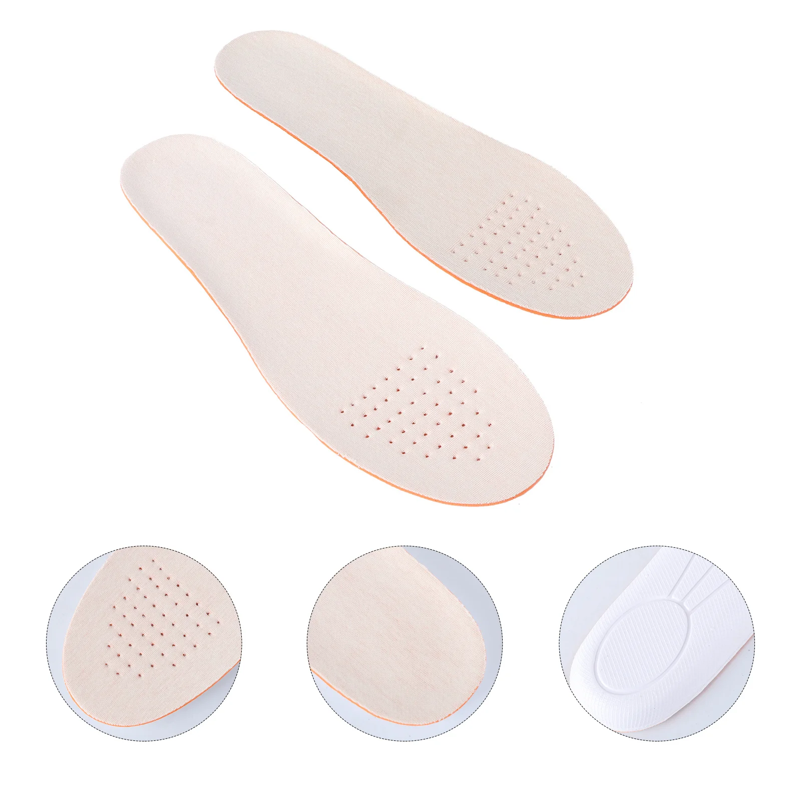 

Soybean Fiber Heighten Insole Size L 1.5cm Breathable Sports Shoe Pad Sweat Absorption Odor Control for Basketball Hiking