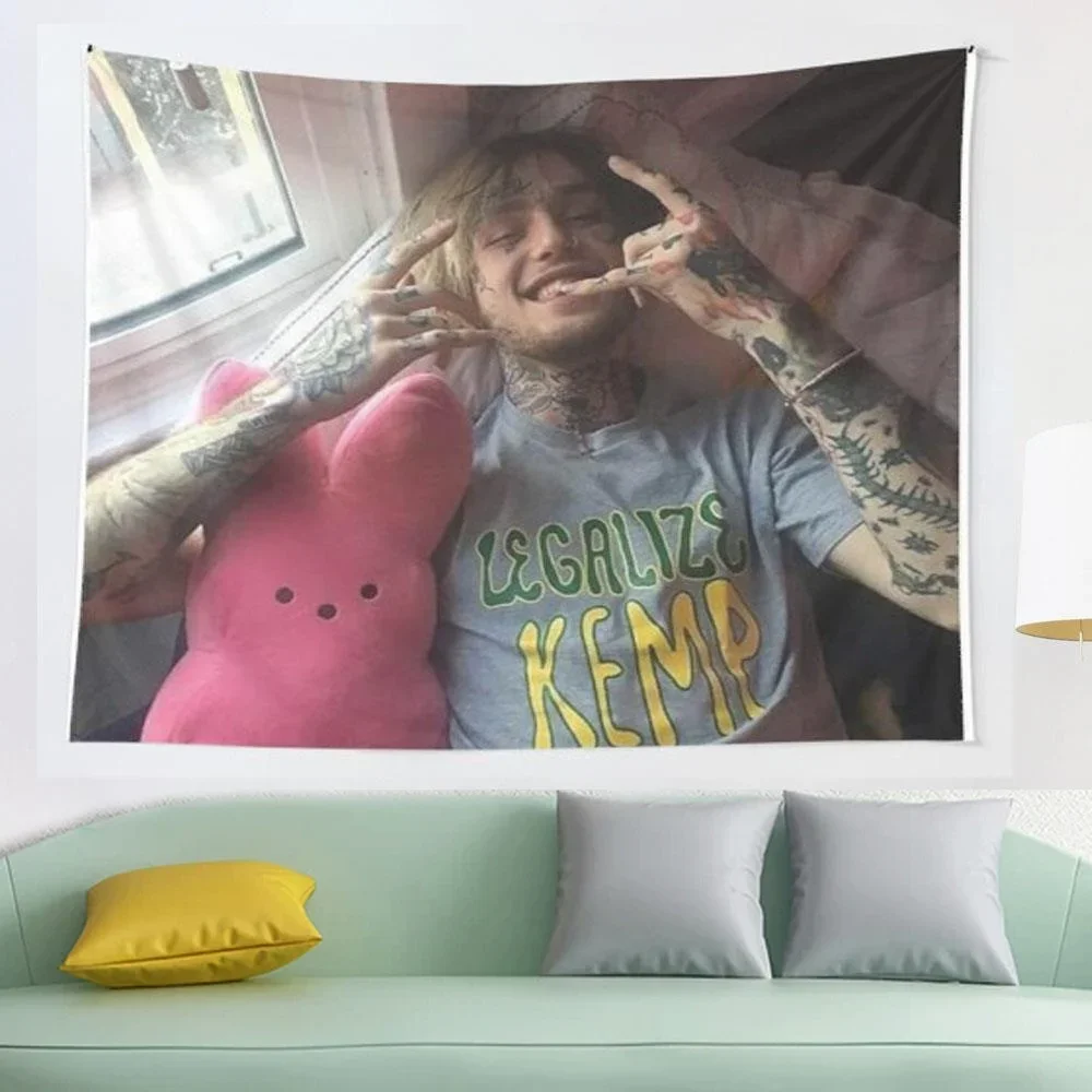 LIL PEEP MERCH tapestry Blanket Tapestry Wall Hanging Tapestries Bedroom Bedspread Throw Cover Astrology Divinatio Wall Decor