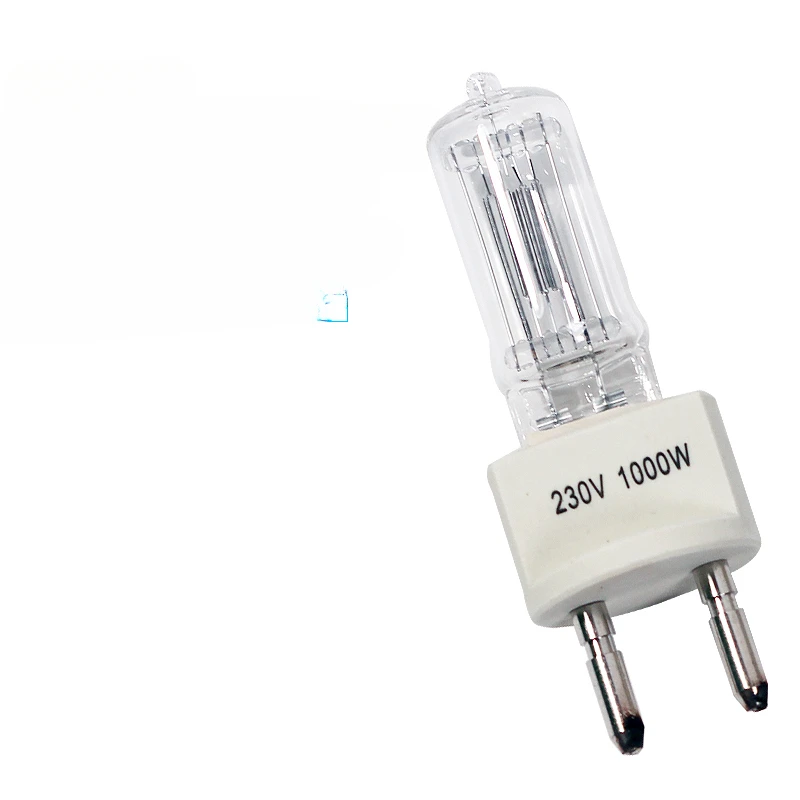 Photographic lamp 1000W spotlight bulb 1K film and television bulb camera lamp tungsten lamp tube G22 warm color