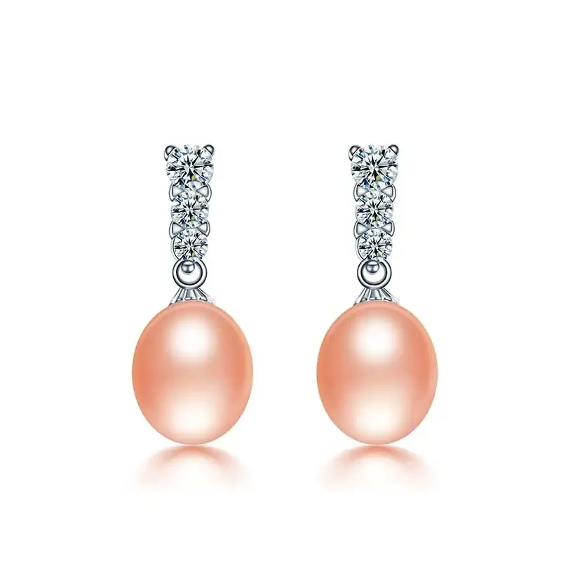 HENGSHENG HS Bất Natural Ngọc Trai Nước Ngọt Earrings Cho c&aacute;c C&ocirc; G&aacute;i, Drop Earrings Với Đồ Trang Sức Mỹ Nữ B&ocirc;ng Tai