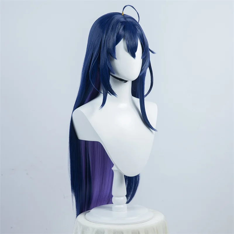 Bhāo Huài Xīng Qióng TiPeruca de cosplay Dào Xī Ér, imitação de couro cabeludo humano, peruca de cosplay longa e reta de duas cores