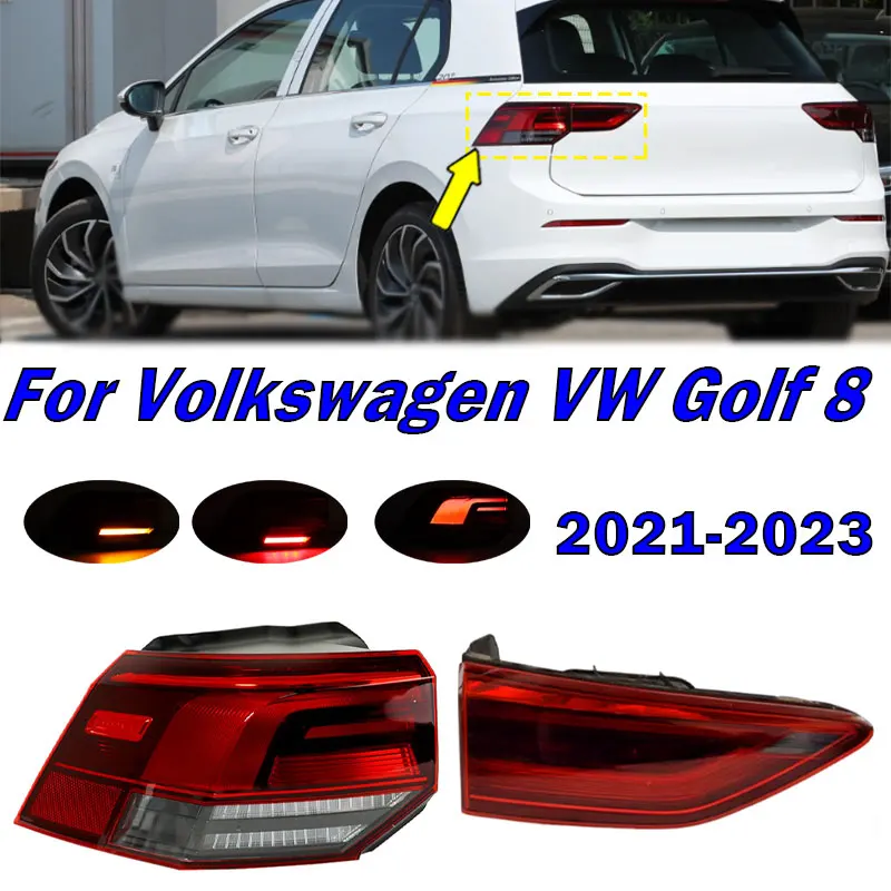 

Для Volkswagen Golf 8 2021 2022 2023, задние фонари, задний фонарь, стоп-сигнал, фонарь заднего хода, указатель поворота, задний фонарь в сборе