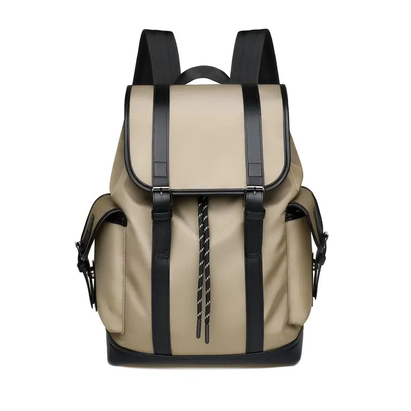 Minimalist Black oxford Backpack for Men Women Waterproof Laptop Rucksack for Business Travel Urban Commuter Daypack schoolbag