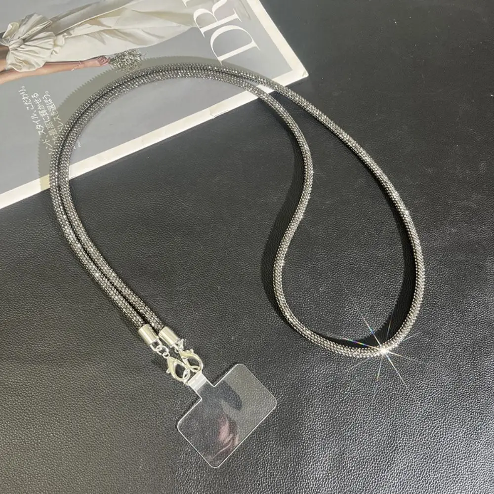 

Hanging Cord Glitter Rhinestone Phone Lanyard Crossbody Chain Luxury Mobile Phone Rope Anti Drop Long Style Mobile Phone Chain