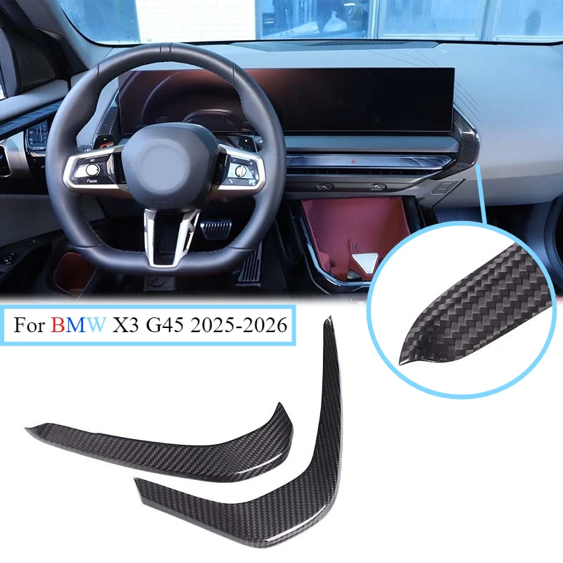 

Real carbon fiber For BMW X3 G45 2025+ car center control trim strip sticker car interior protection Modification accessories