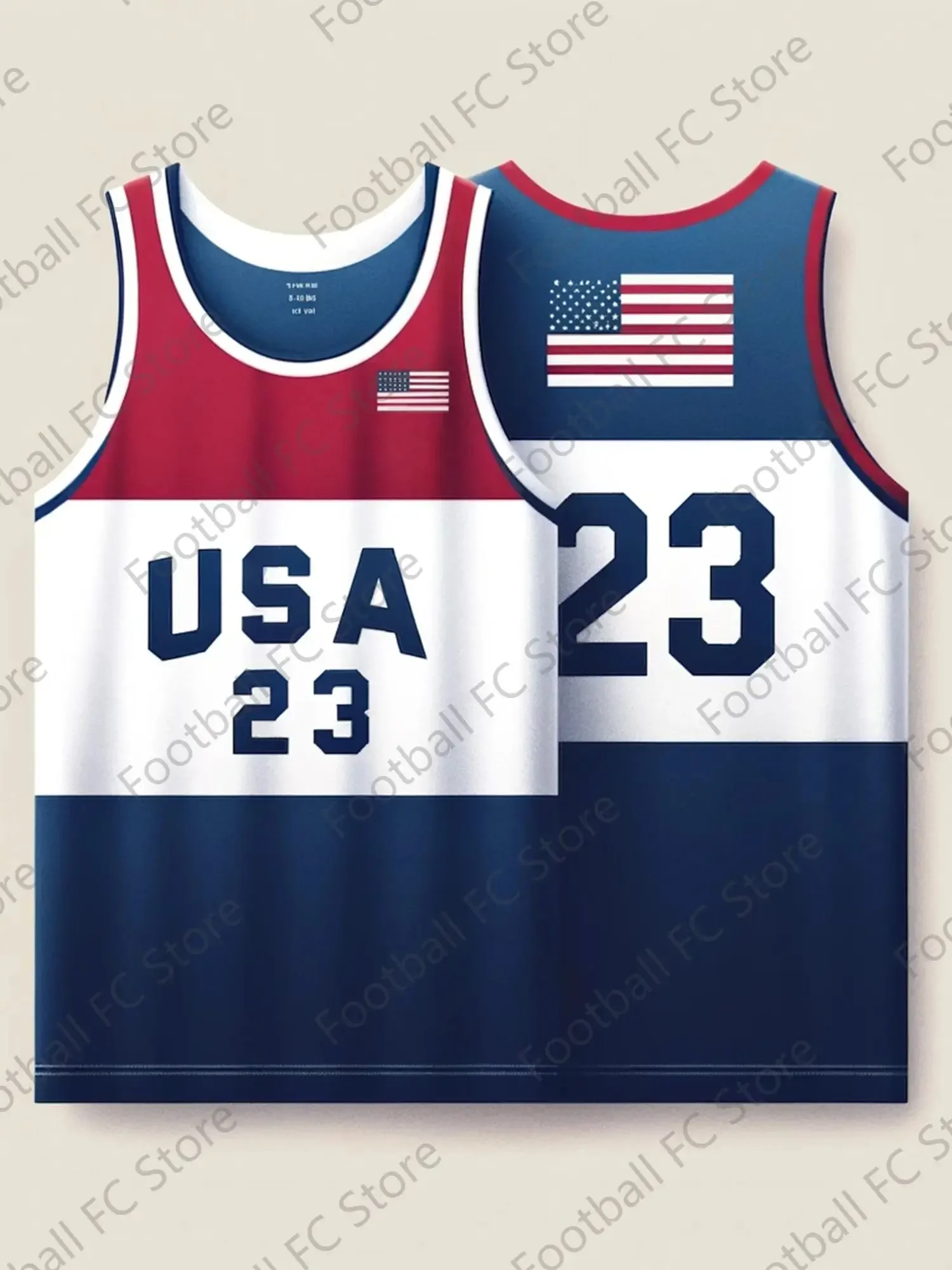 New USA Special Basketball Edition Vest Fans Special Edition Jersey Number 23 Training Uniform Basketball Jersey Workout vest