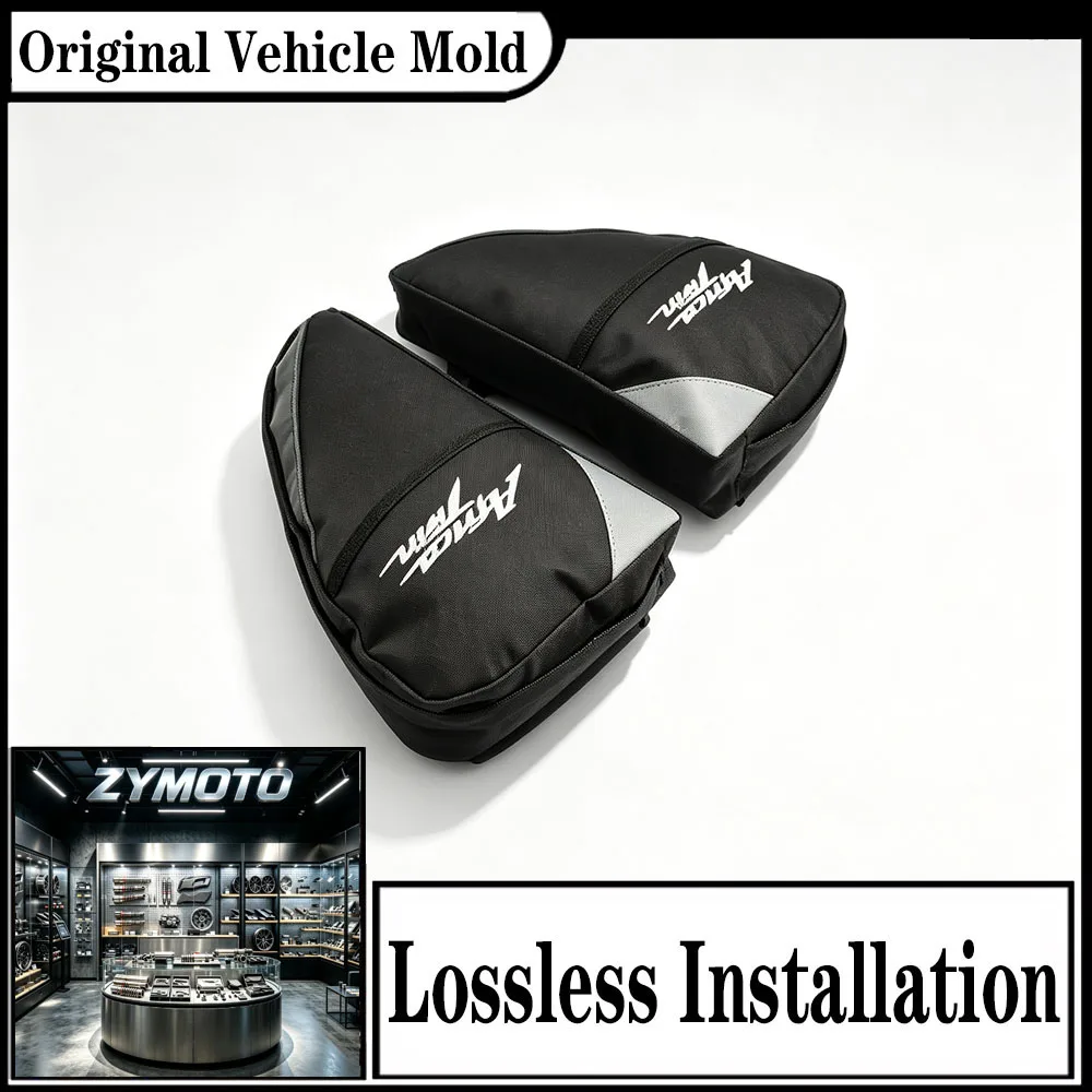 FOR Honda CRF1000L Africa Twin Adventure Sports 2016-2020 Crash Bar Tool Bag Pair Canvas Black