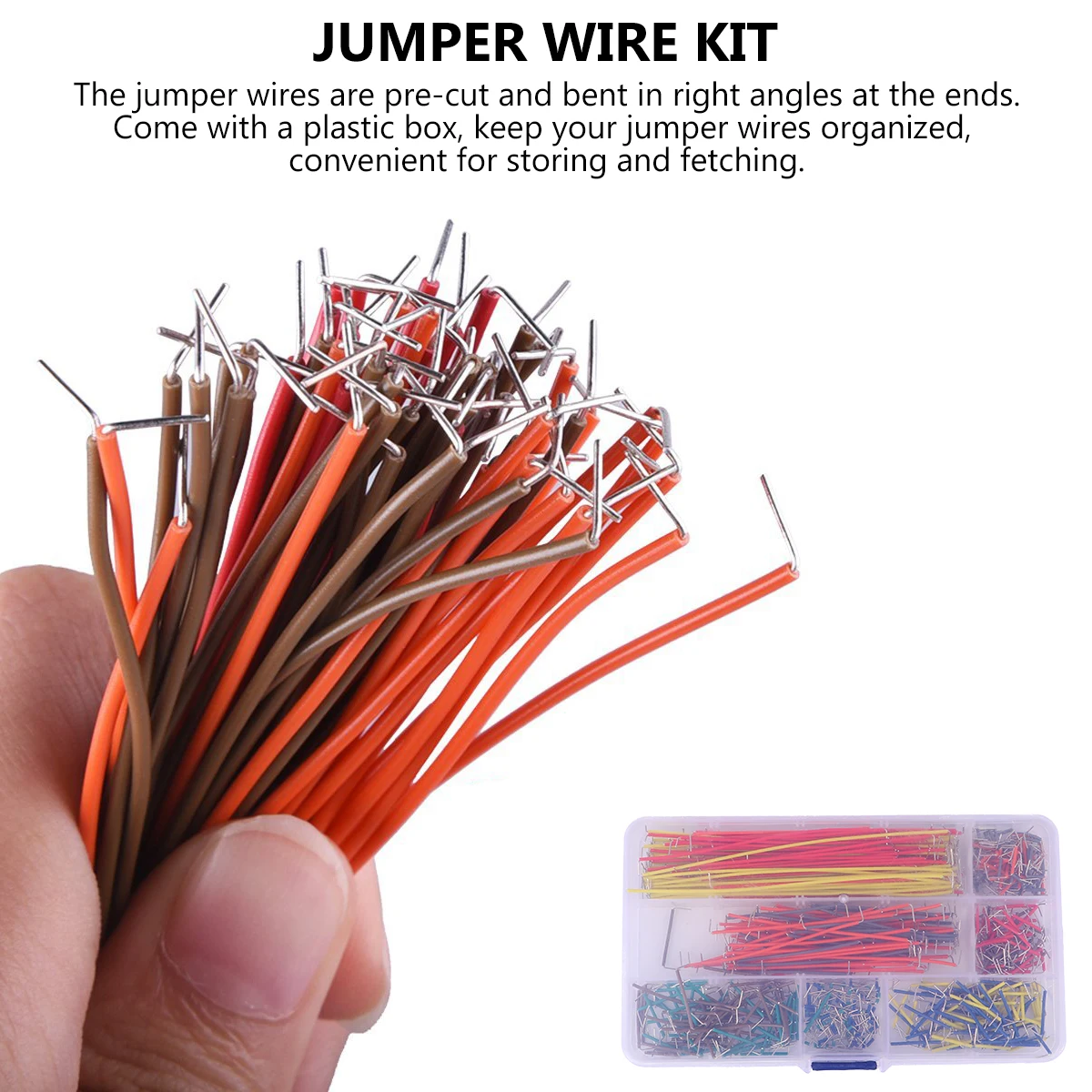 

Набор из 560 предварительно сформированных проводов для макетной платы, 14 различных длиг, легко подключаемые и отсоединяемые, многоразовые, без пайки, для быстрого прототипирования