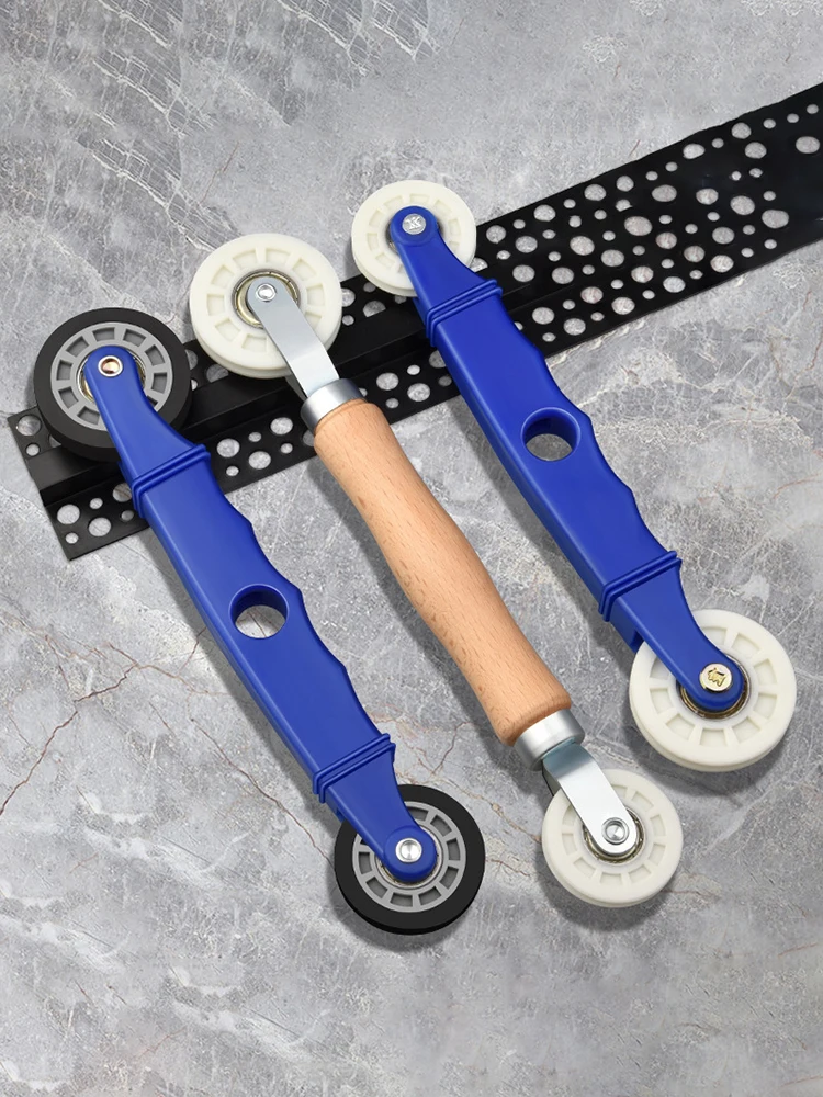 Outil d'installation de fenêtre de roue en maille de caoutchouc, Installation manuelle d'écran de fenêtre, rouleau de réparation de fil, poulie de pression à Double tête