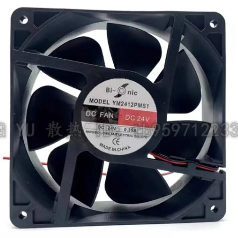 Nouveau ventilateur de refroidissement CPU pour Bi onic YM2412PMS1 DC24V 0.35A 12038 ventilateur de refroidissement ventilateur à flux Axial de haute qualité 120*120*38mm