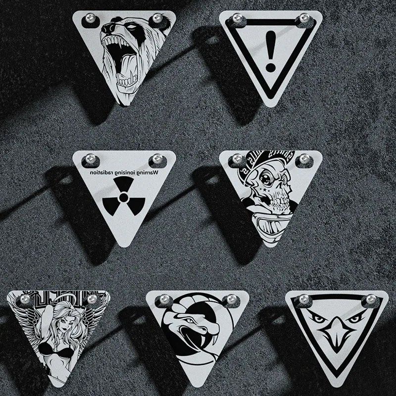 

1PC Bicycle Reflective Triangle Plate Night Riding Warning Decal for MTB Road Bike Safety Highlight Film