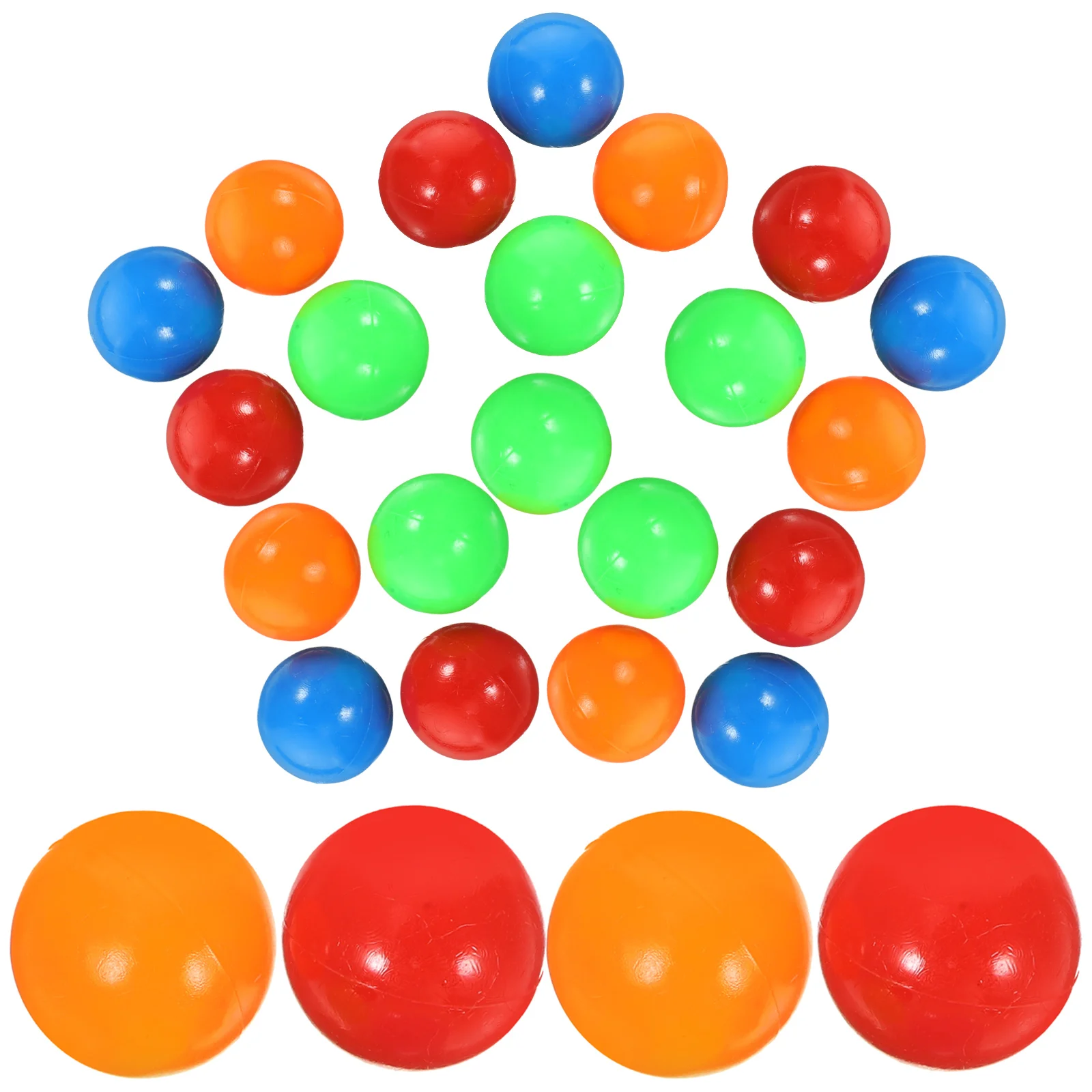 

About 120pcs Game Replacement Balls Plastic Colorful Games Beads Game Toy (Random Color) Game Beans Beans Bead