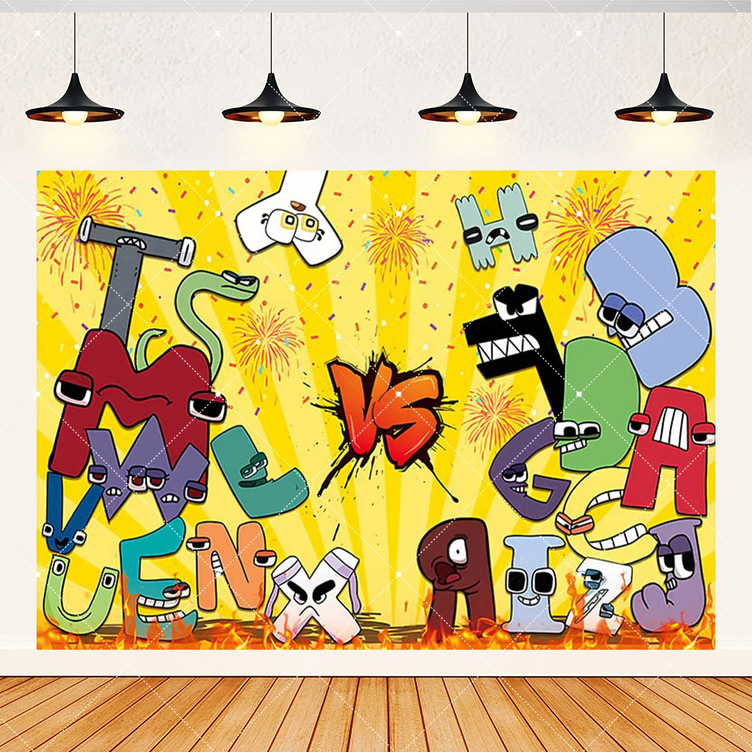 Colorir alfabeto lore tema fundo crianças festa de aniversário decoração banner chá de bebê educação precoce presentes foto adereços