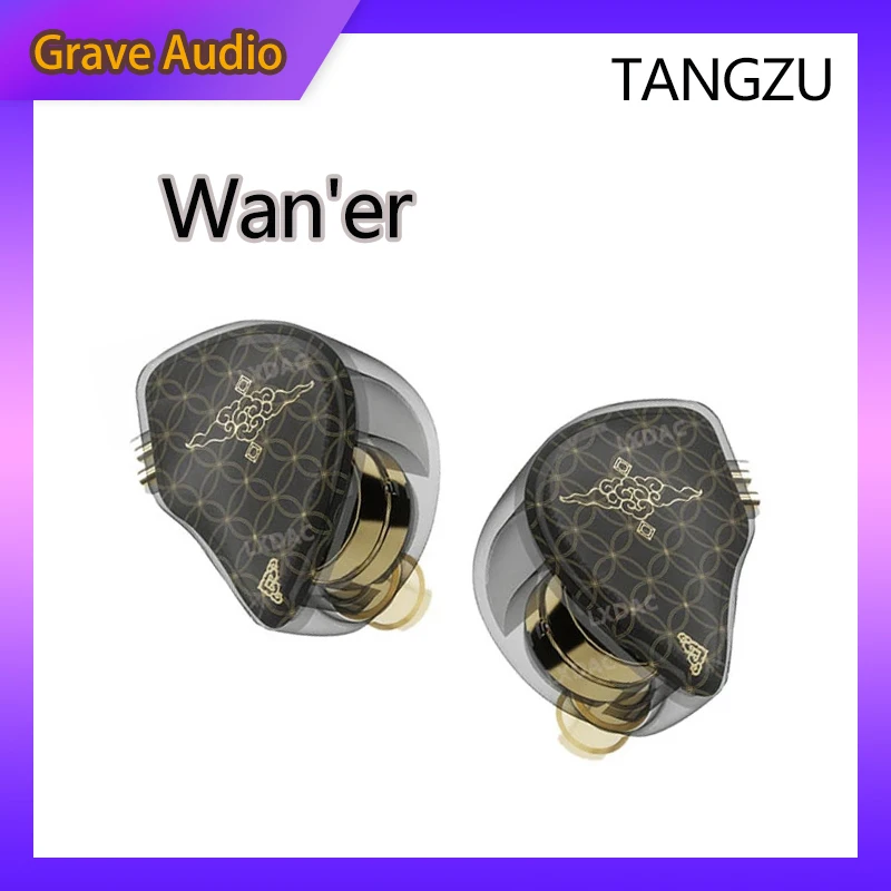 TANGZU Wan er سماعات 10 مللي متر سائق ديناميكية Hifi شاشات في الأذن سدادات مع استبدال كابل 2pin 0.78 مللي متر
