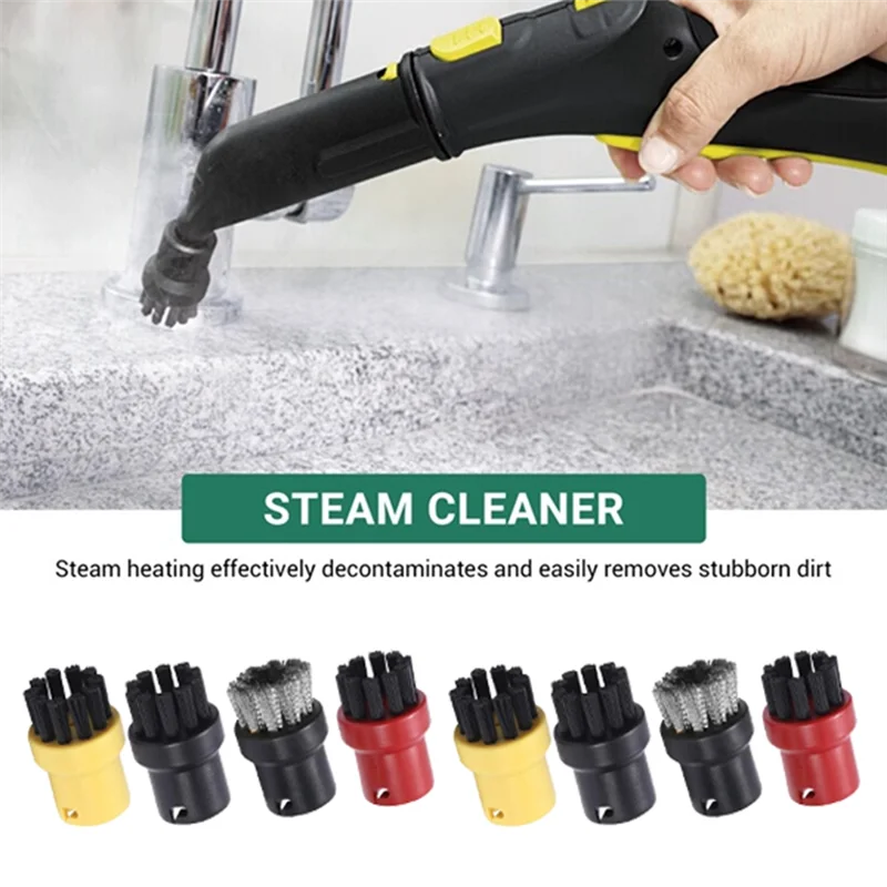 YCOC-8PCS escovas redondas de limpeza a vapor substituição forkarcher sc1/sc2/ctk10/sc3/sc4/sc5/sc7 peças de limpeza a vapor