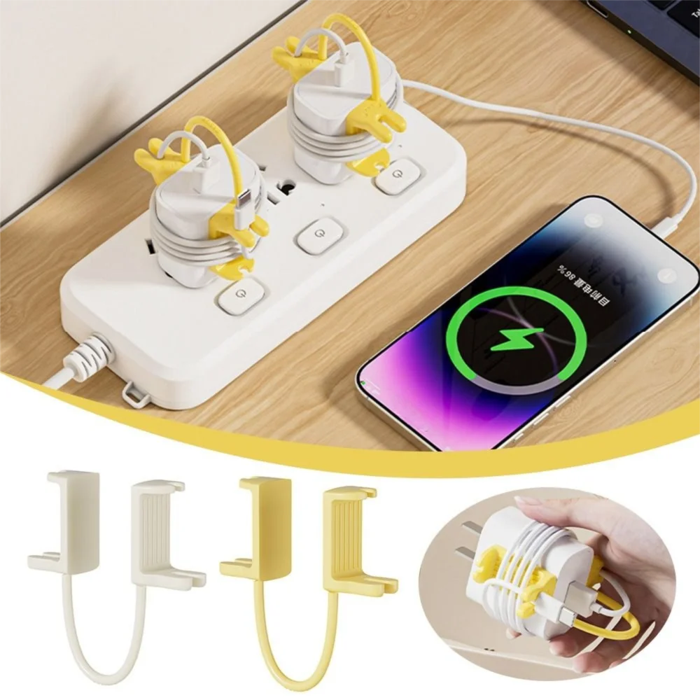 

Creative Reusable Charger Cord Holder Lightweight Portable Cable Ties Fastening Wire Organizer Charging Cable Winder