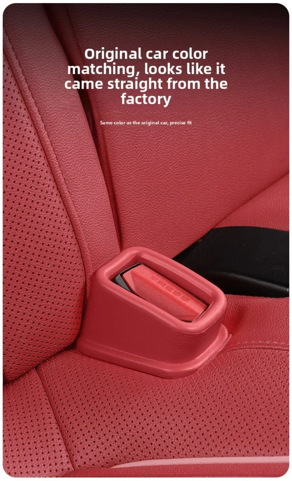 2PCS Car Seat Belt Buckle Cover Universal Safety Belt Anchor Socket EVA Anti Collision Protective Cover Interior Accessory