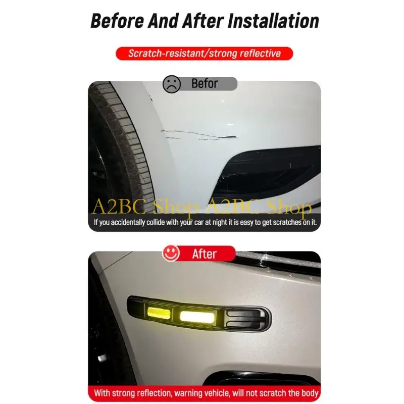 A2BC Car Bumper Anti Scratch Strips Reflective Adhesive Tape for Collision and Decorative Enhancement