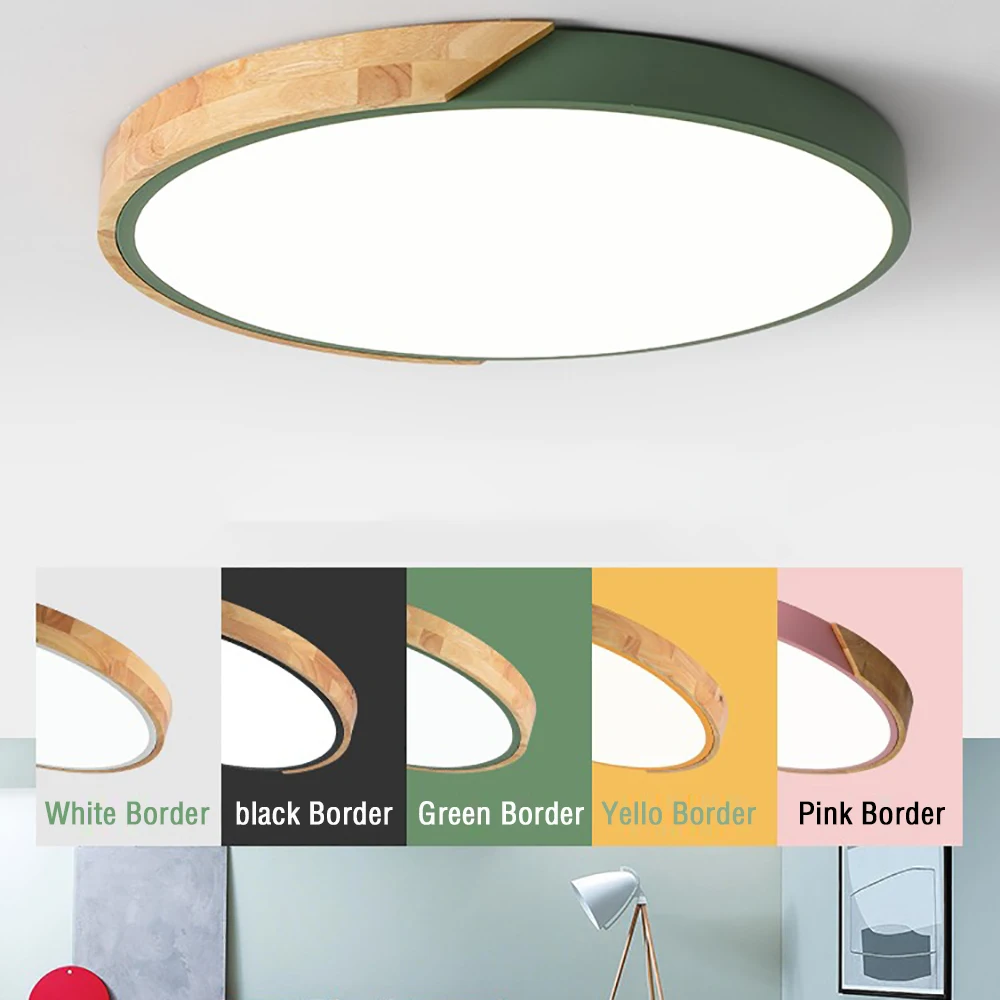 Macaron LED Ceiling Light Ceiling Light Nordic Retro Modern Minimalist Home Light Living Room Bedroom Study Decoration Lighting