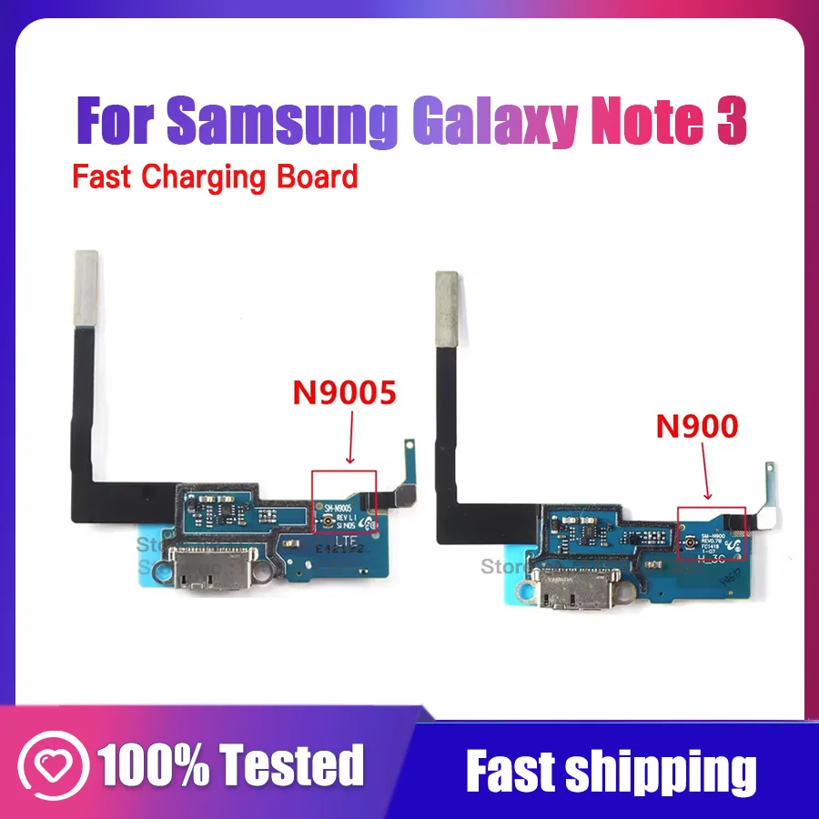 New Quality Replacement Charging Flex Cable For Samsung Galaxy Note 3 Note3 N900 N9005 Microphone USB Port Socket Dock Connector