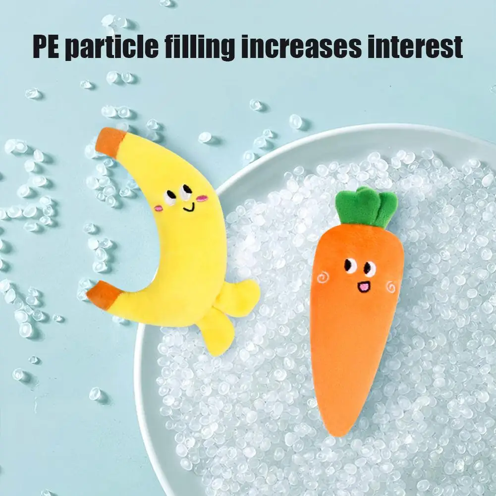 Frutta Verdura Animale Domestico Peluche Suono Giocattoli Imitando Ananas Banana Carota Mais Melanzana Cactus Cane Interattivo Digrignamento Dei Denti Puliti