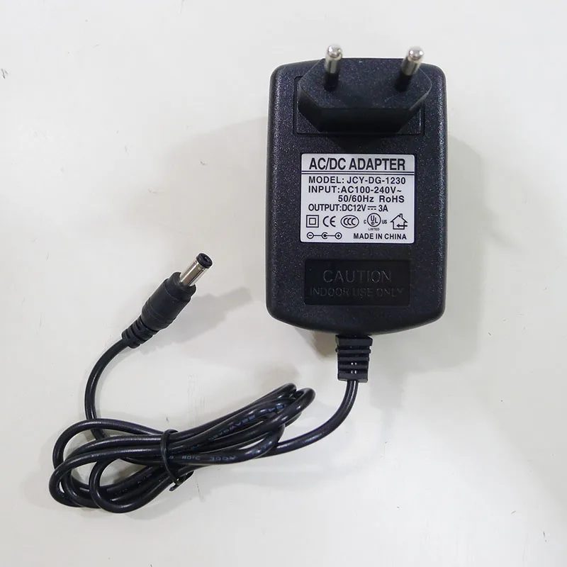 AC 100-240V to DC 12V 3A Power Adapter Supply Charger For EU standard Plug