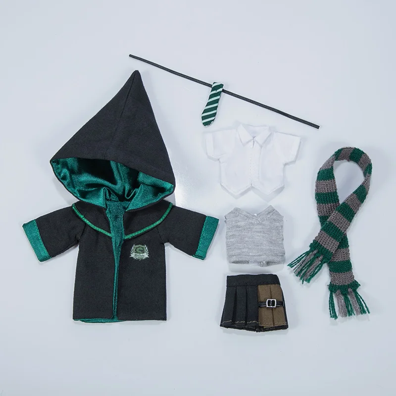 OB11 Doll Clothes Magic Academy Suit Magic Robe Vest Skirt or Pants Shirt Tie for Molly, Obitsu11, 1/12bjd, YMY, GSC Body Gift image 3