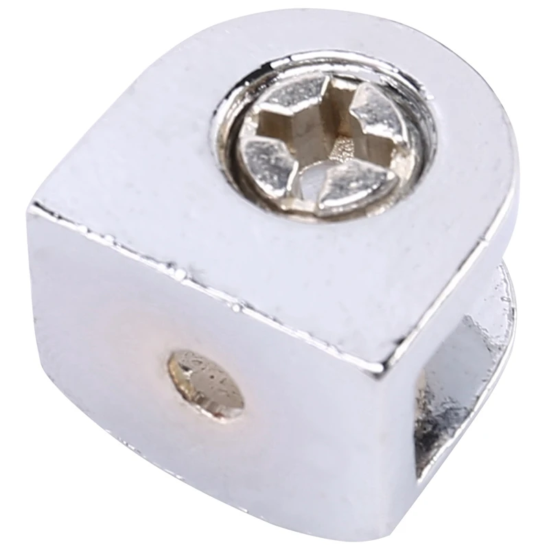 Soportes de vidrio de LICE-12Pcs, Clip de vidrio ajustable de aleación de Zinc, soporte de abrazadera para estante, soporte de montaje trasero plano para pasamanos de escalera