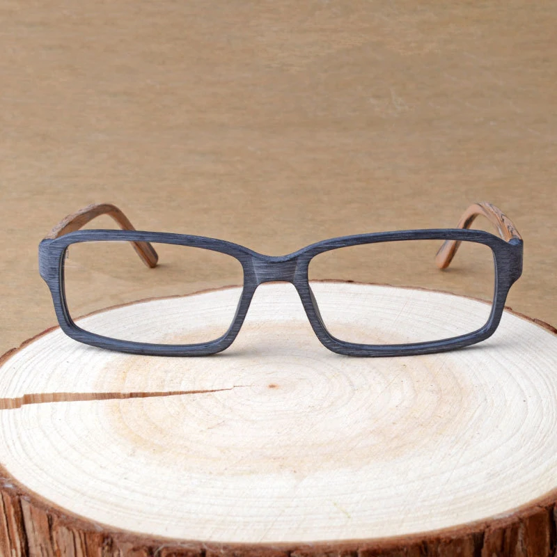HDCRAFTER Wood Optical Glasses Frames Clear Lens Prescription Reading Eyeglasses Frame Women Men Vintage/Retro Oculos de grau