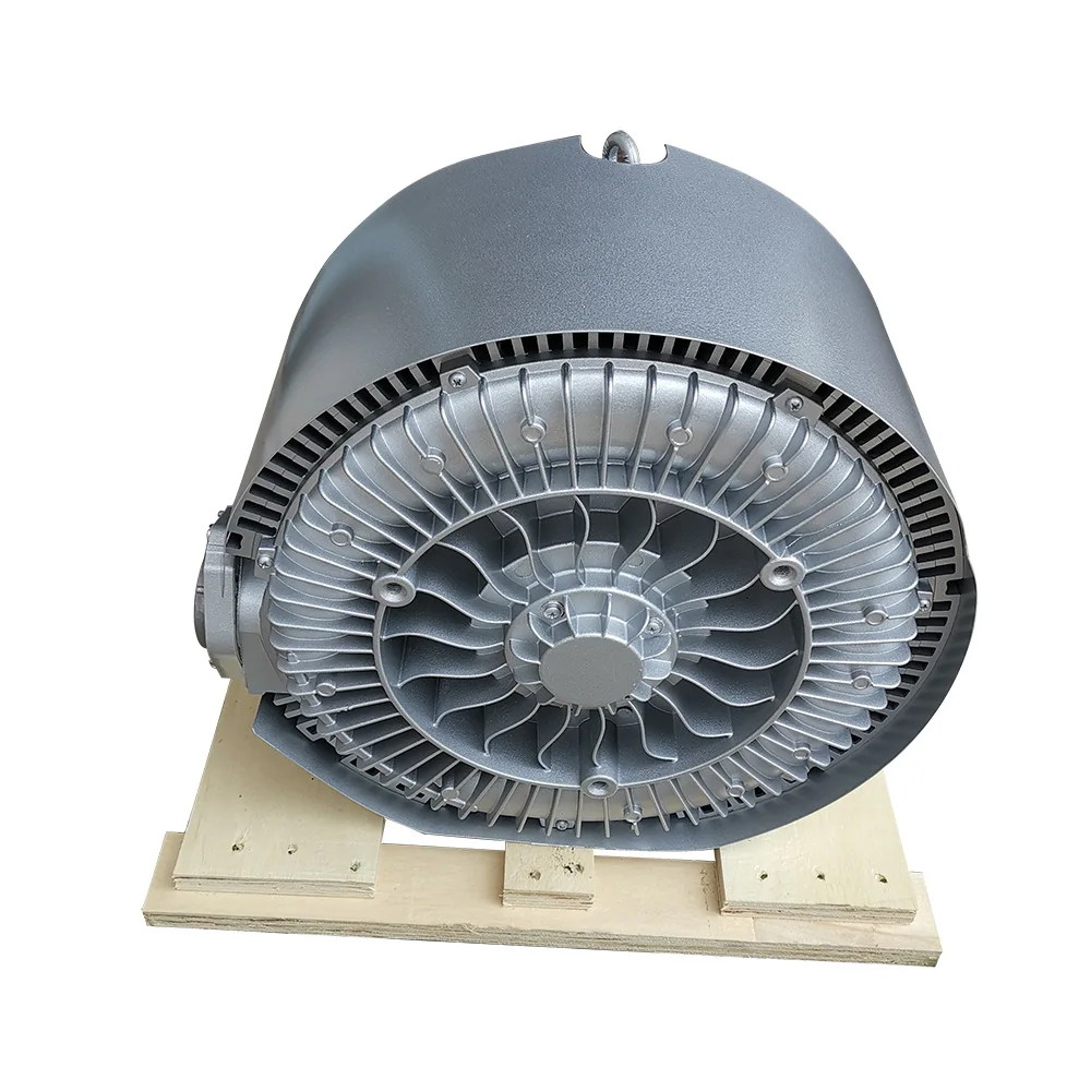 High Quality 3hp 2.2kw Two Stage High Pressure Ring Blower For Dust Collector