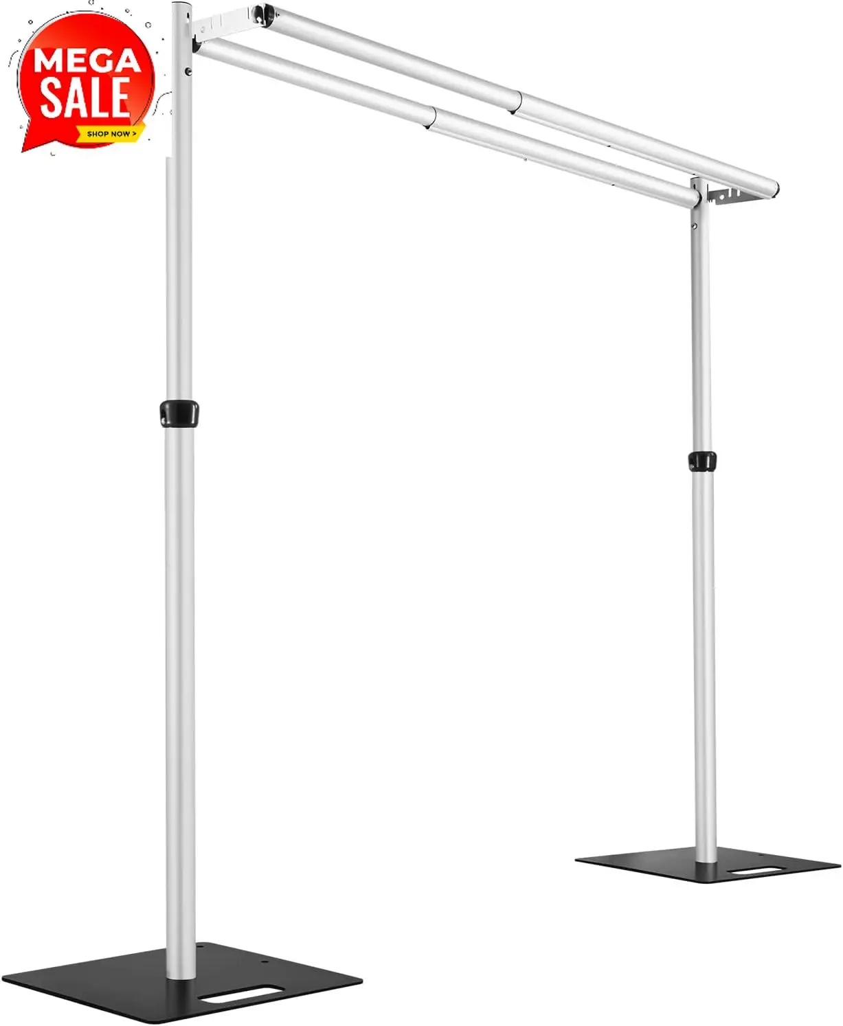 

Бестселлер: Сверхпрочная двойная стойка для фона 10x10 футов, регулируемая алюминиевая стойка для драпировки с двойной перекладиной, для цветочных стен