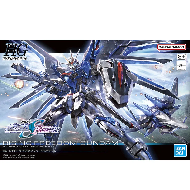 

Bandai Original Genuine Figure Gundam Model Kit HGCE 1/144 STTS-909 Rising Freedom Gundam Anime Figure Model Toy