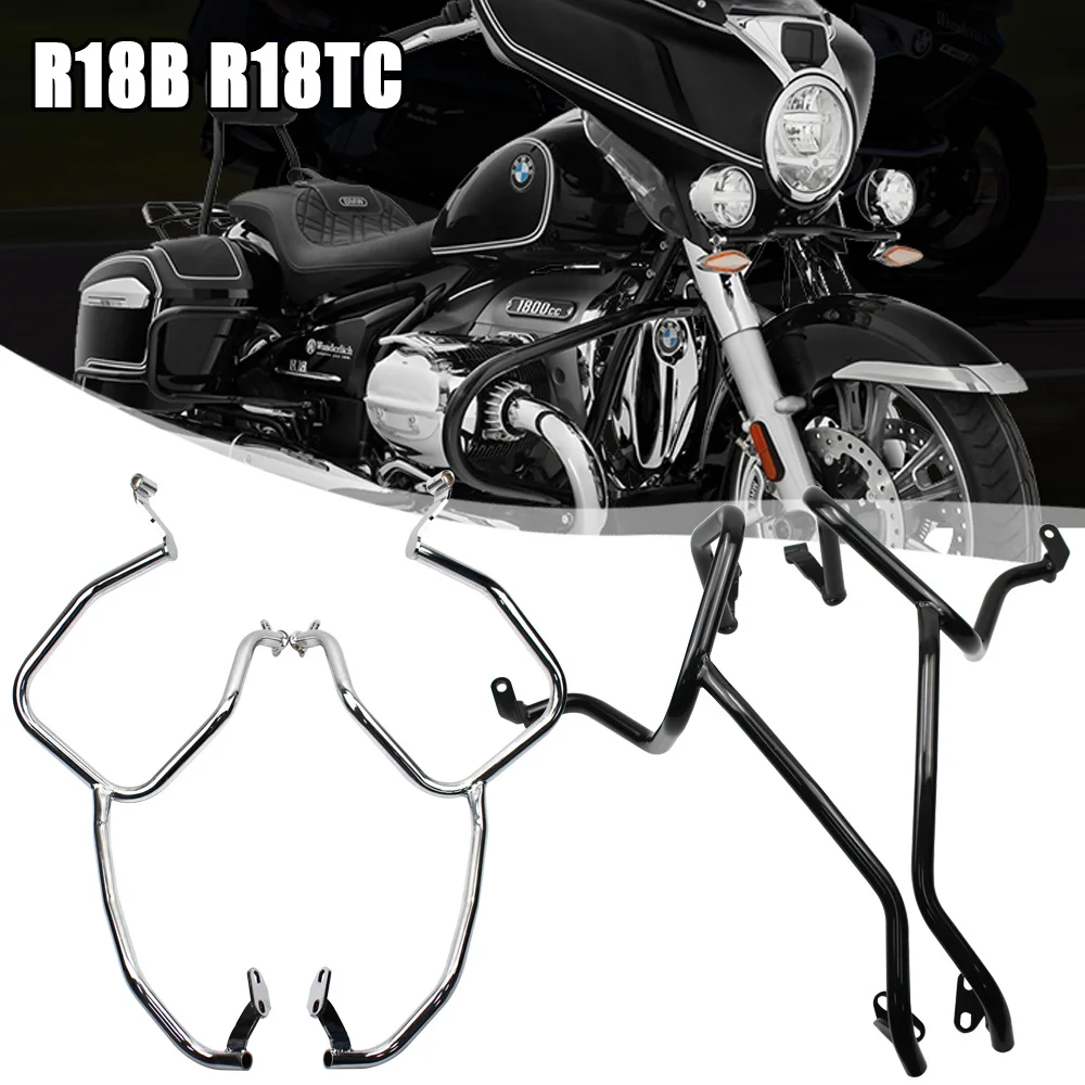 

Fit For BMW R18B R18TC 2021 2022 Highway Engine Guard Motorcycle Crash Bars Bar Bumper Protector Stunt Cage Fairing Protection