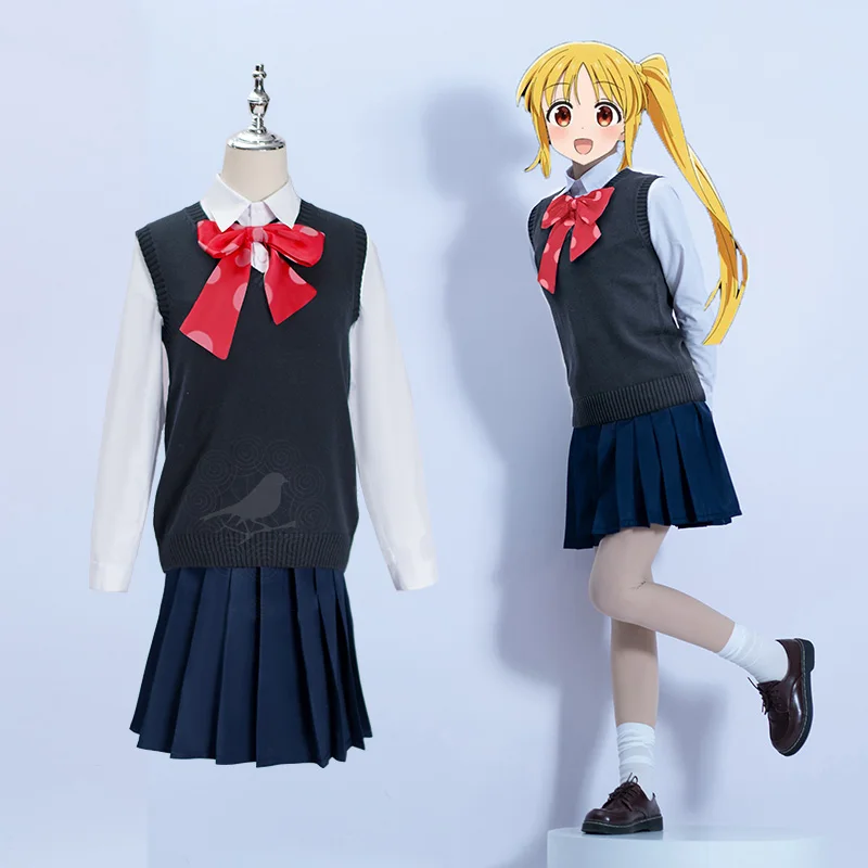 Bocchi the rock Kita Ikuyo cosplay costume Kessoku band cos Ijichi Nijika Yamada Ryo school uniform female suit B