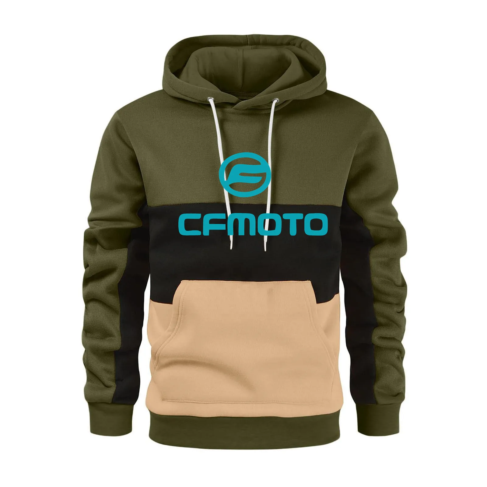 Men\'s Autumn and Winter 2024 Fashion Casual Cfmoto Hooded Sweatshir Long Sleeved Outwear Sport Homme Oversized Men Clothing