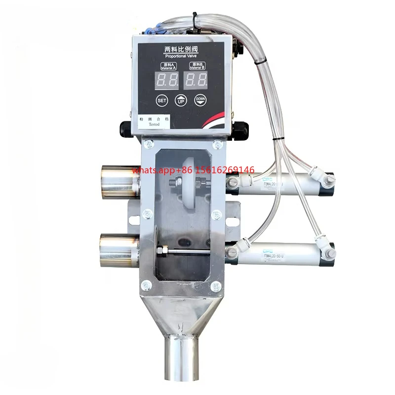 

Two material proportional valve