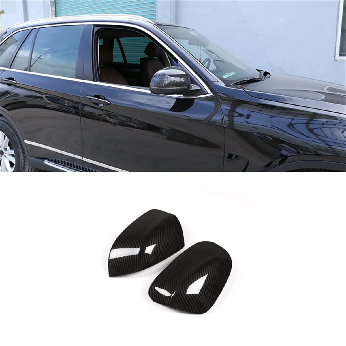 For BMW X5 F15 G05 2014-2022 Rearview Mirror Cap Cover-Carbon Fiber