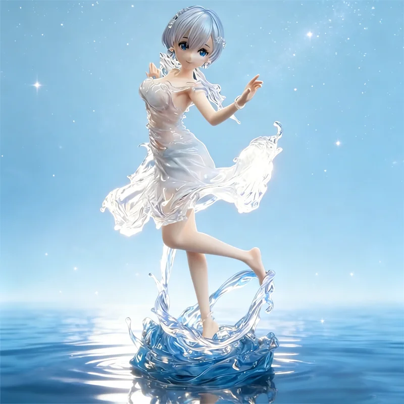 

Re:Zero Rem Water Dress PVC Figure, 1/7 Scale Anime Collectible Statue with Transparent Water Effect Base Gift