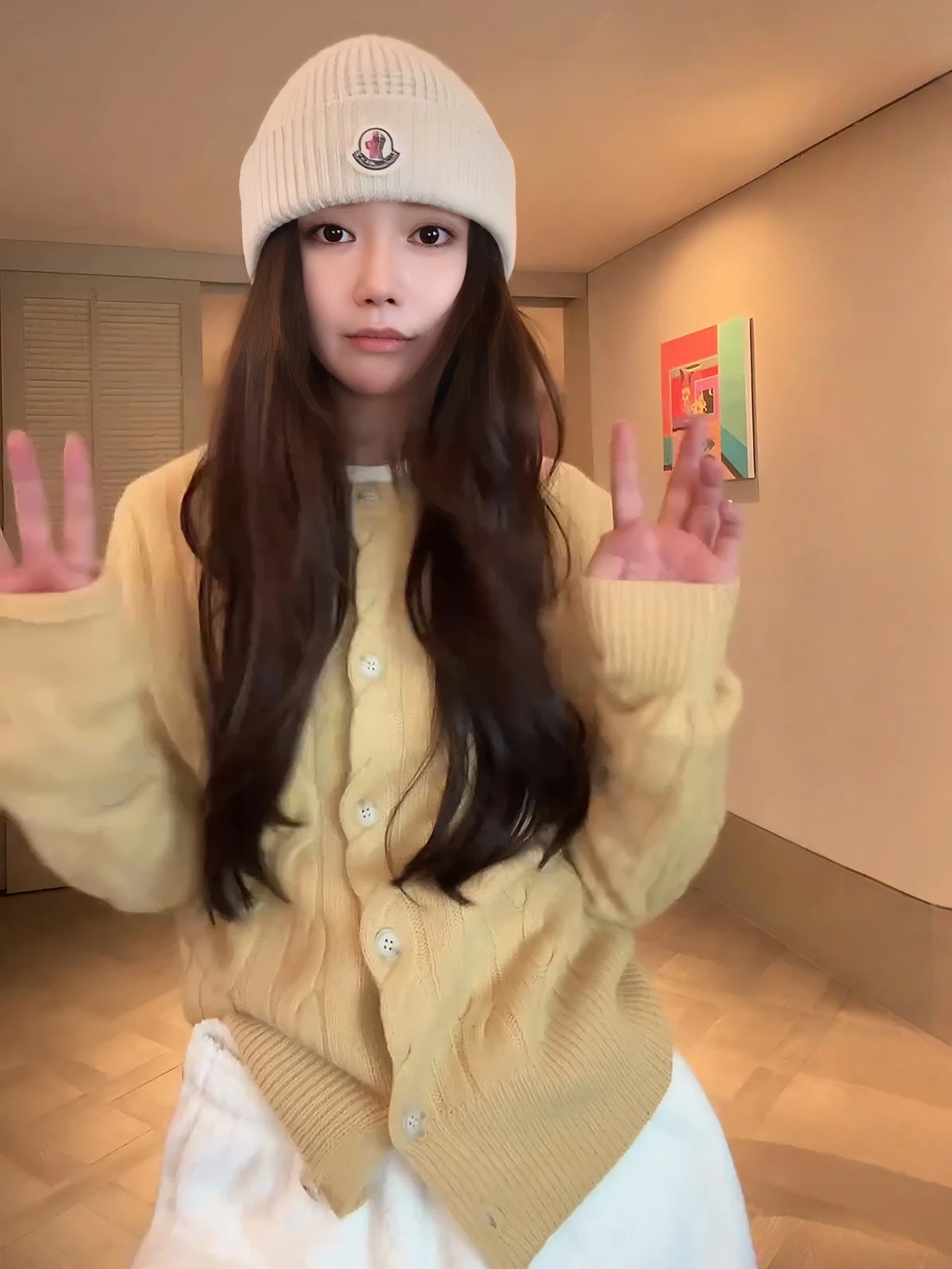 

Loose Long Sve round Ne Knitted Sweater Wool Camere Yarn Casual Sle Open Cardigan Women's Faion Daily Wear