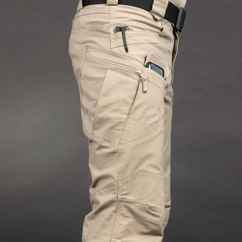 Men's spring and summer camouflage pants overalls autumn outdoor multi-bag pants wear-resistant.