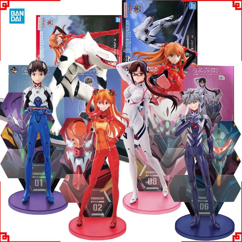 

BANDAI SPIRITS Ichiban KUJI Genuine Rebuild of Evangelion machine Makinami Mari Illustrious Anime figure Doll for Collectors
