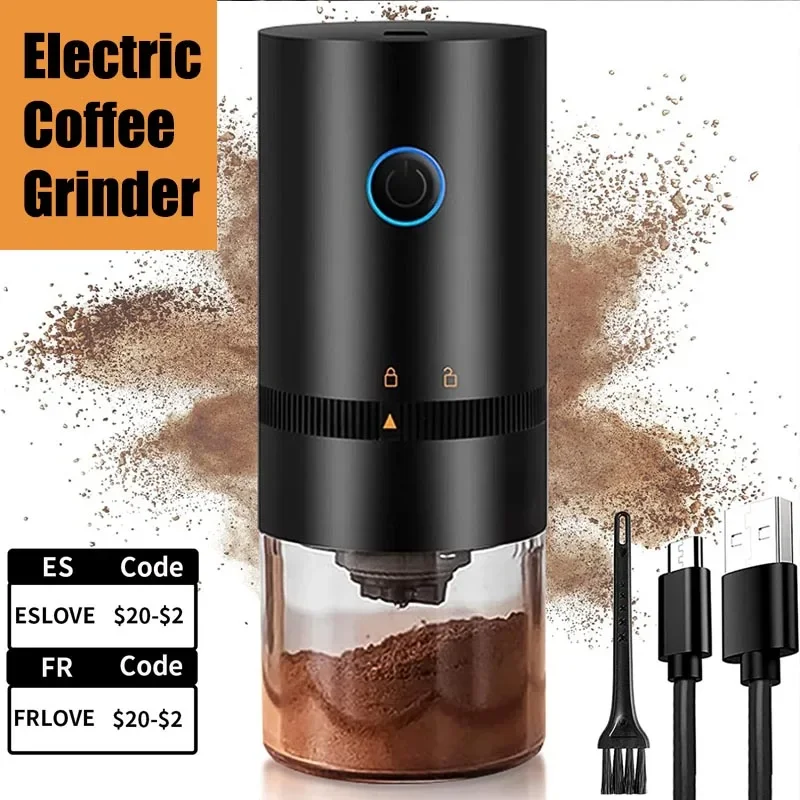 

Electric Coffee Grinder TYPE-C USB Charge Professional Ceramic Grinding Core Coffee Beans Mill Grinder New Upgrade Portable