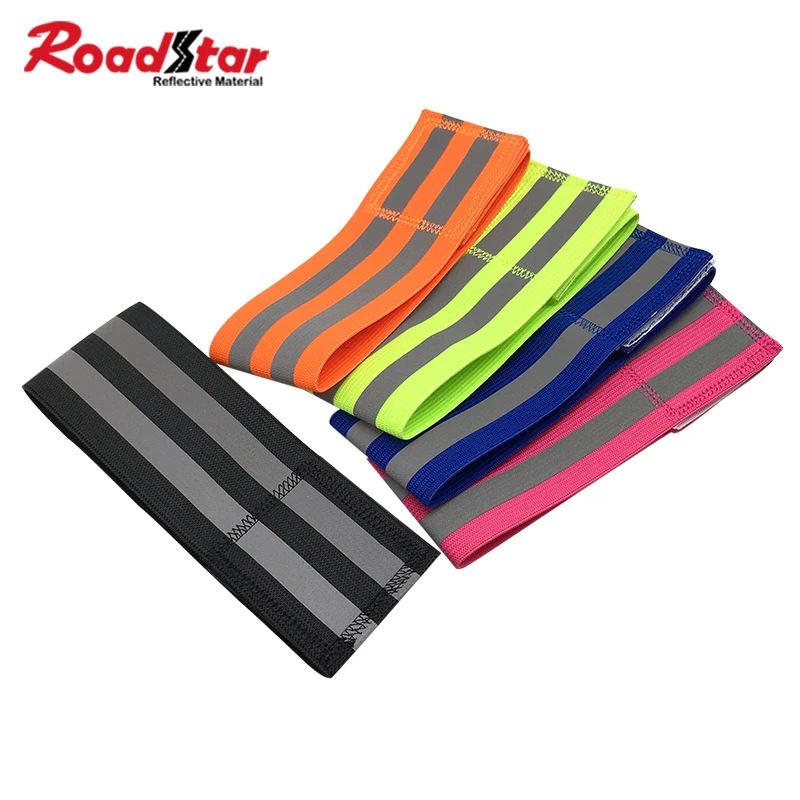 

Roadstar 1Pair Reflective Arm Bands for Night Walking Reflector Bands Wrist Arm Ankle Leg High Visibility Reflective Gear Safety