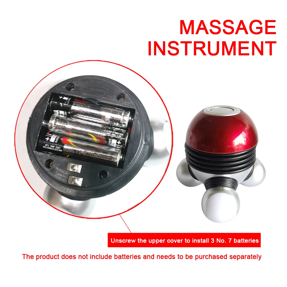 Mini Handheld Massager Electric Full Body Massager With Led Light Muscle Relaxation Portable Body Massage Device For Body Care