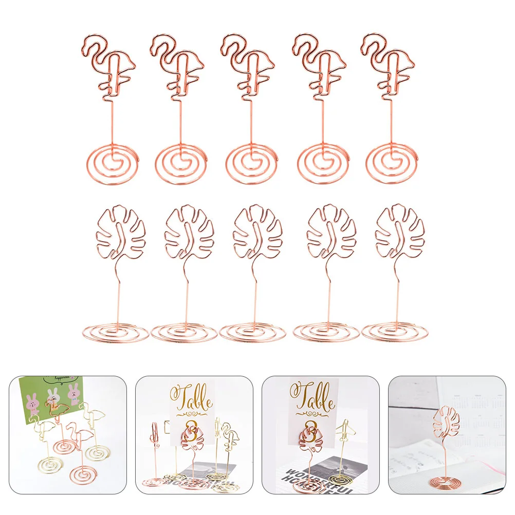 Tray Decor Hawaiian Note Holder Table Number Holders Folder Desktop Adornment Picture Fixed Clip​​​​​​​