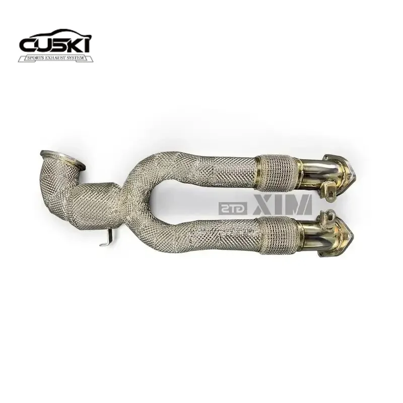 

High Performance traight pipe downpipe exhaust heat shield straight through for for Audi RS3 TTRS 2.5T 2017-2020 Exhaust auto pa