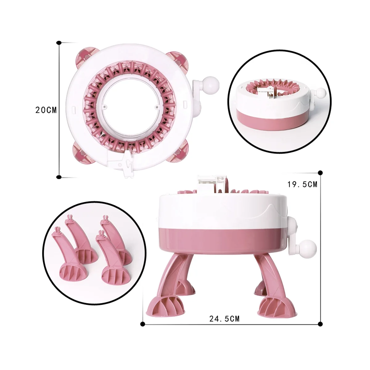 

22 спицы «сделай сам», вязальная машина, ткацкий станок с петлей, ткацкий станок, шарф, свитер, шляпа, носки для взрослых и детей