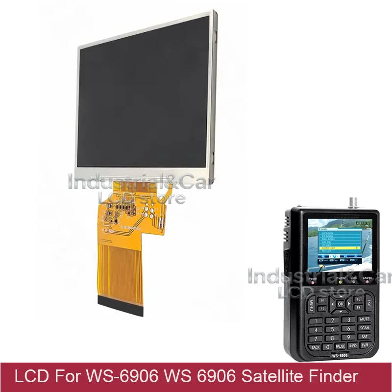 

Original New A+ 3.5 Inch HD TFT LCD For Satlink WS6906 WS-6906 WS-6908 Satellite Finder LCD Screen Panel LQ035NC111 LQ035NC121